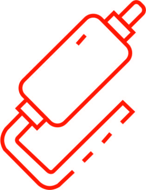 Kraftstoffsystem, Gaseinlass und Abgas
